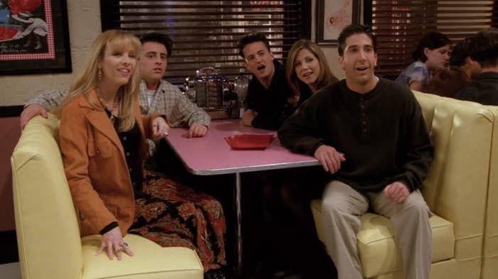 The friends at monica's diner