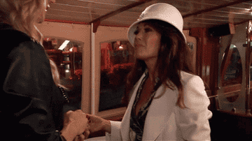 Brandi Glanville slapping Lisa Vanderpump after dinner on Real Housewives of Beverly Hills