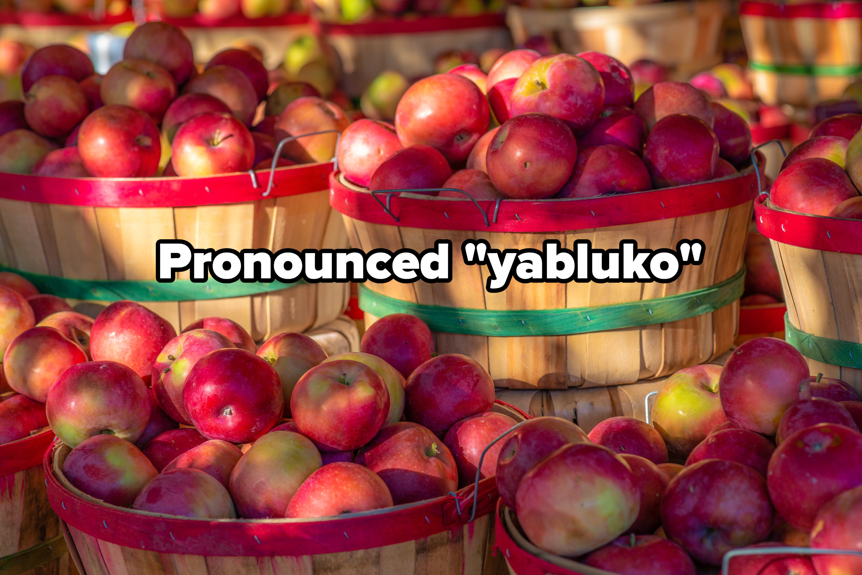 Pronounced yabluko