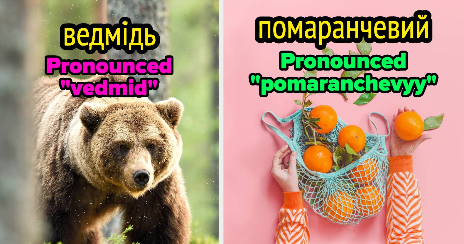 96 Ukrainian Words And Their English Counterparts