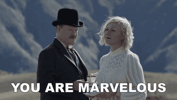 In the movie, Jesse Plemons says to Kirsten Dunst, you are marvelous