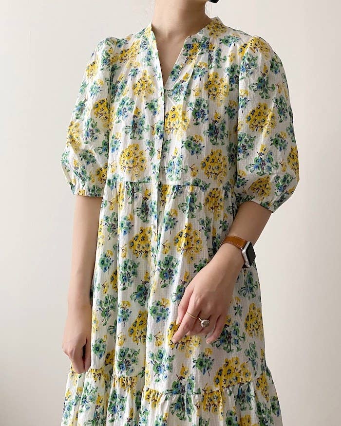 これ本当にユニクロですか お花畑みたいな ふんわりワンピ がロマンチックすぎる