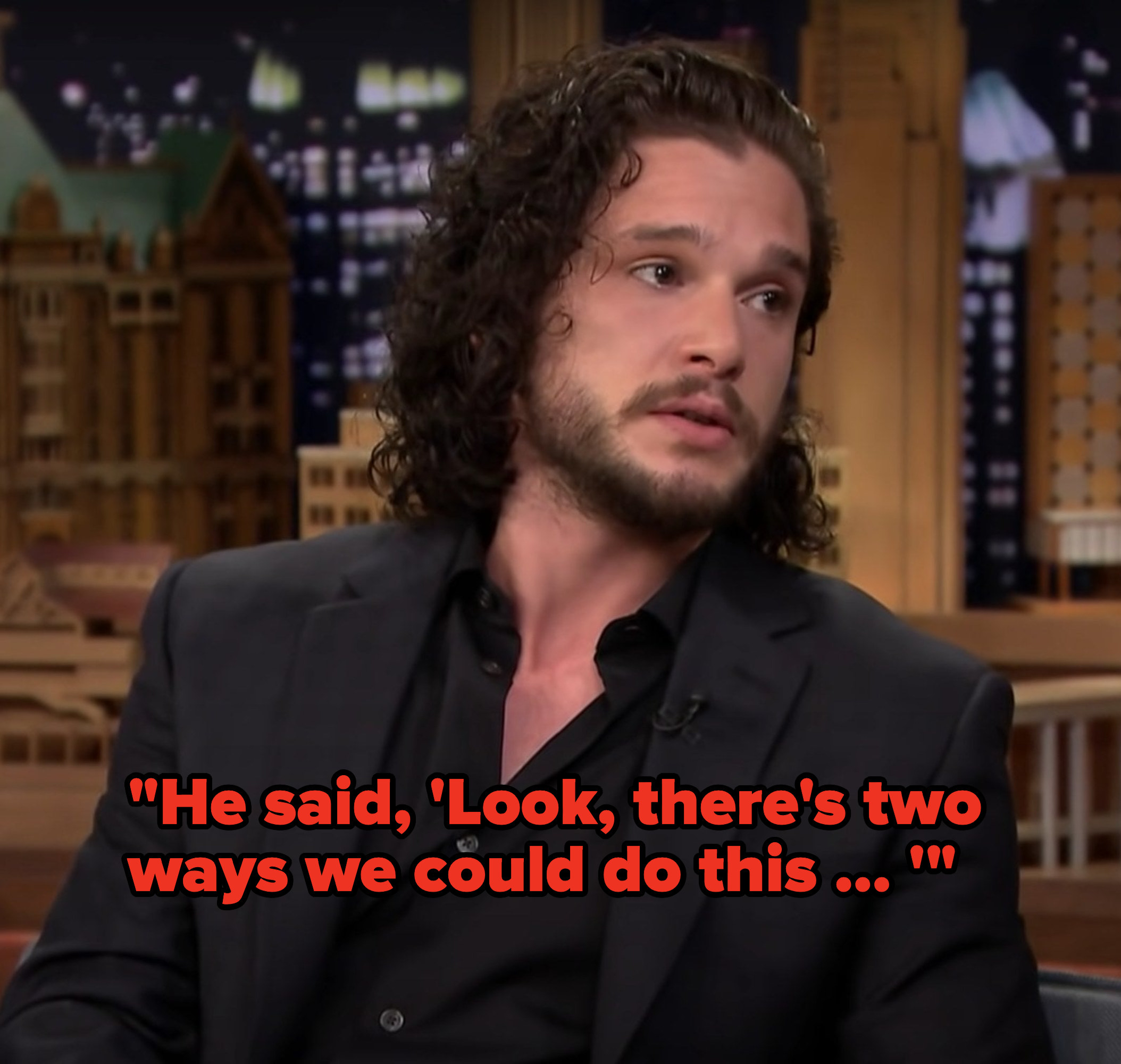 Kit Harington recalls being pulled over by a cop on &quot;The Tonight Show&quot;