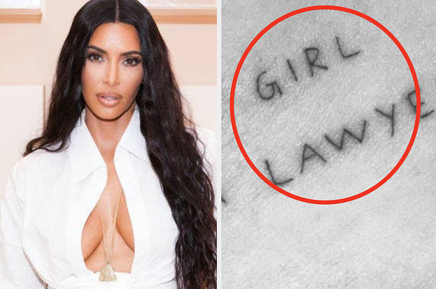 Kim Kardashian Shared A Pic Of Pete Davidson's "My Girl Is A Lawyer" Tattoo