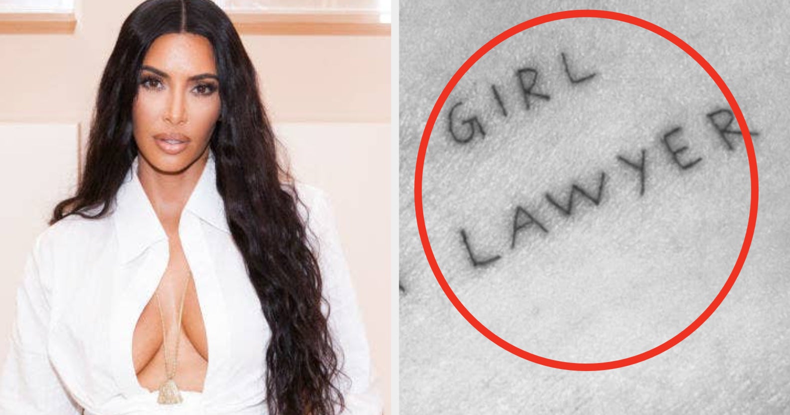 Kim Kardashian Shared A Pic Of Pete Davidson's "My Girl Is A Lawyer" Tattoo