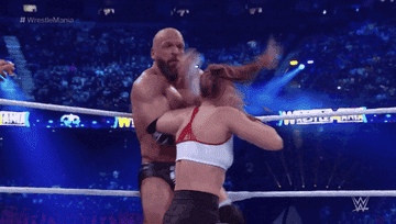 Ronda punching HHH