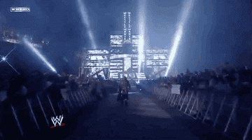 WWE Champion Edge Coming Down Ramp