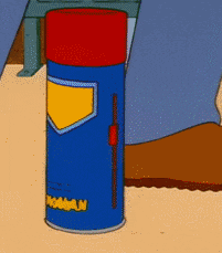 Hank Hill spraying WD-40 with WD-40