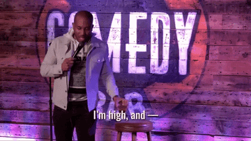 Chris Redd joking about being high and it being legal
