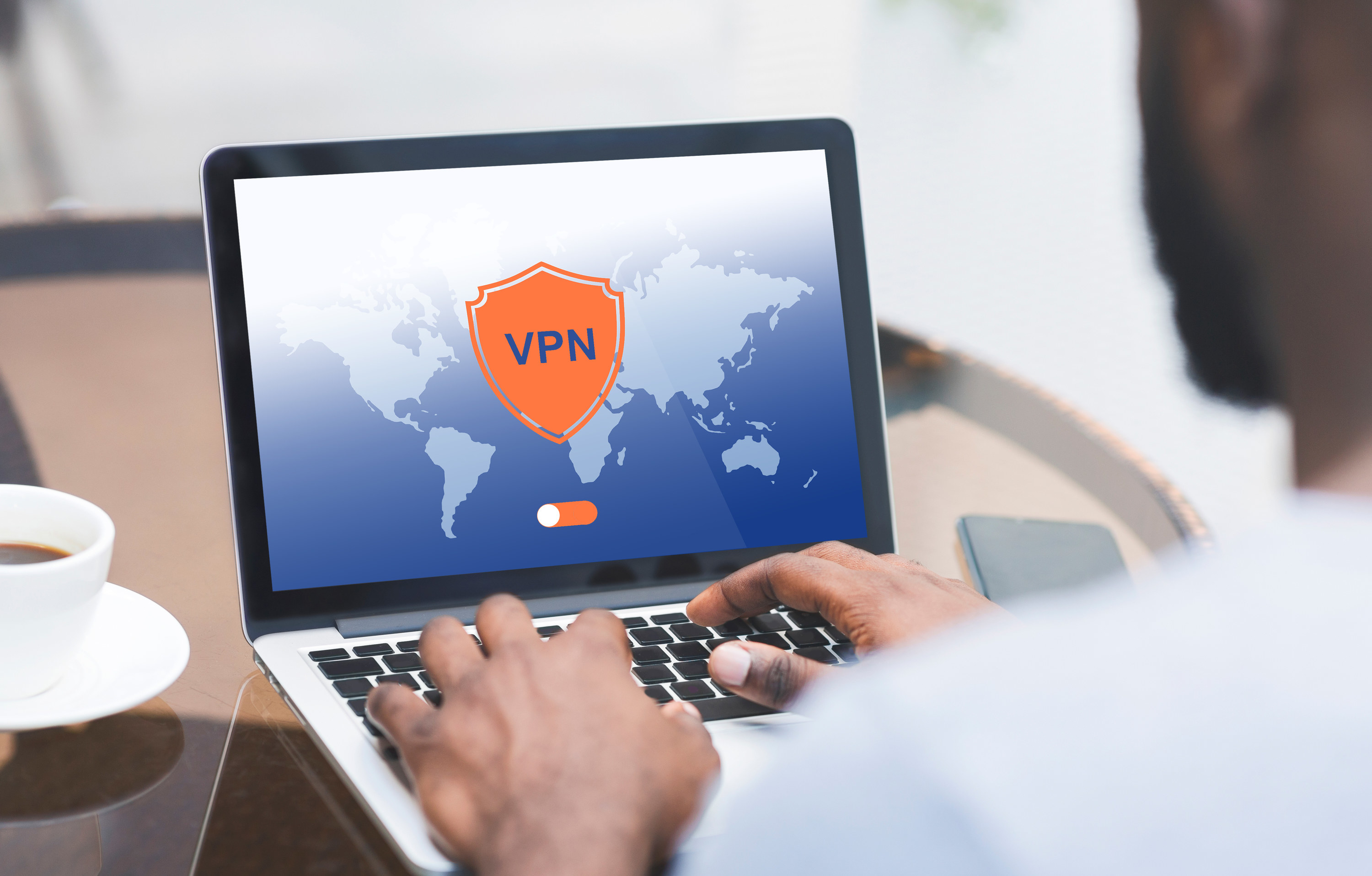 person using a VPN