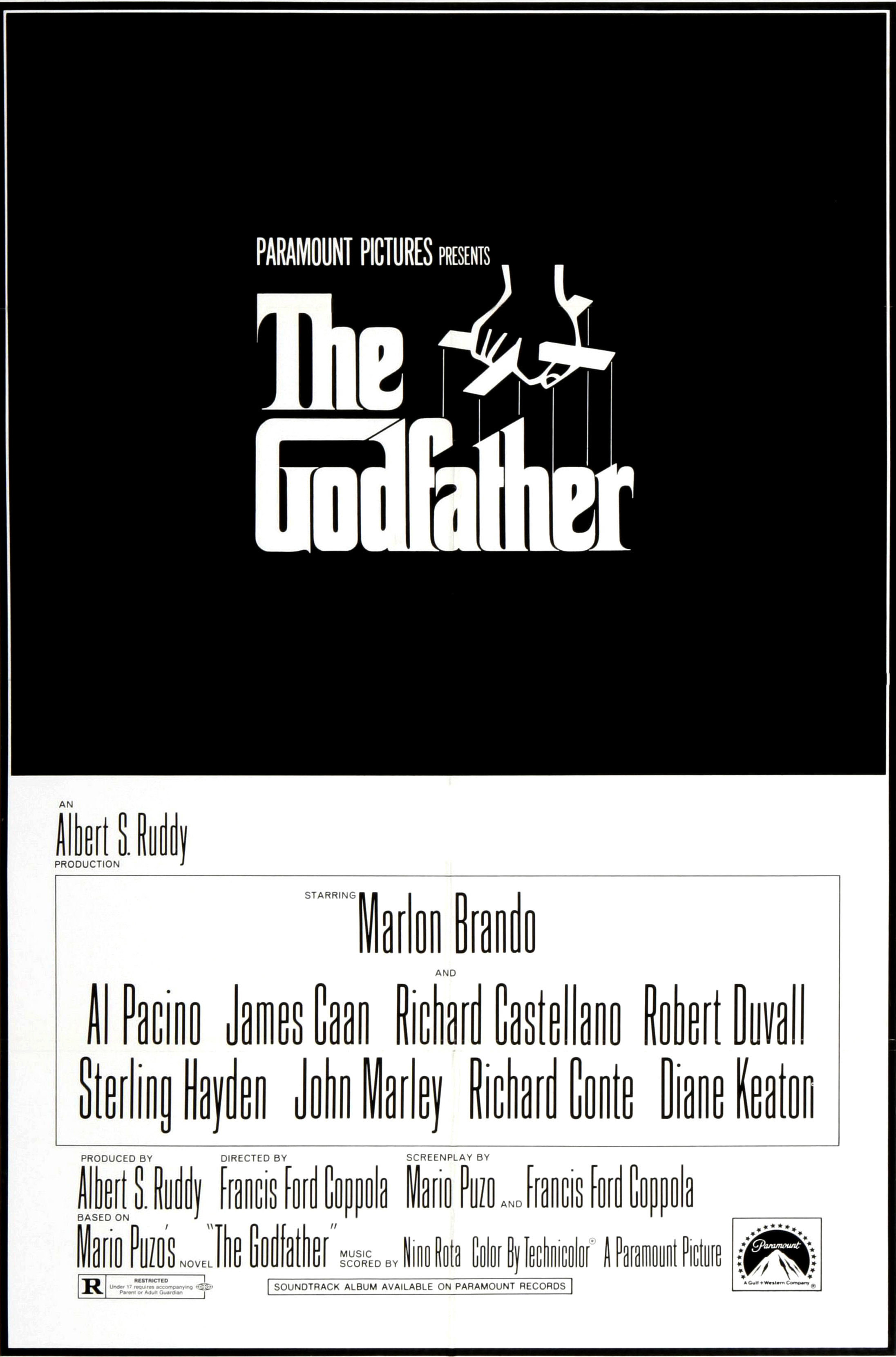 The theatrical poster for &quot;The Godfather&quot;