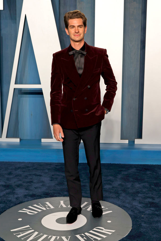 Andrew in a velvety suit