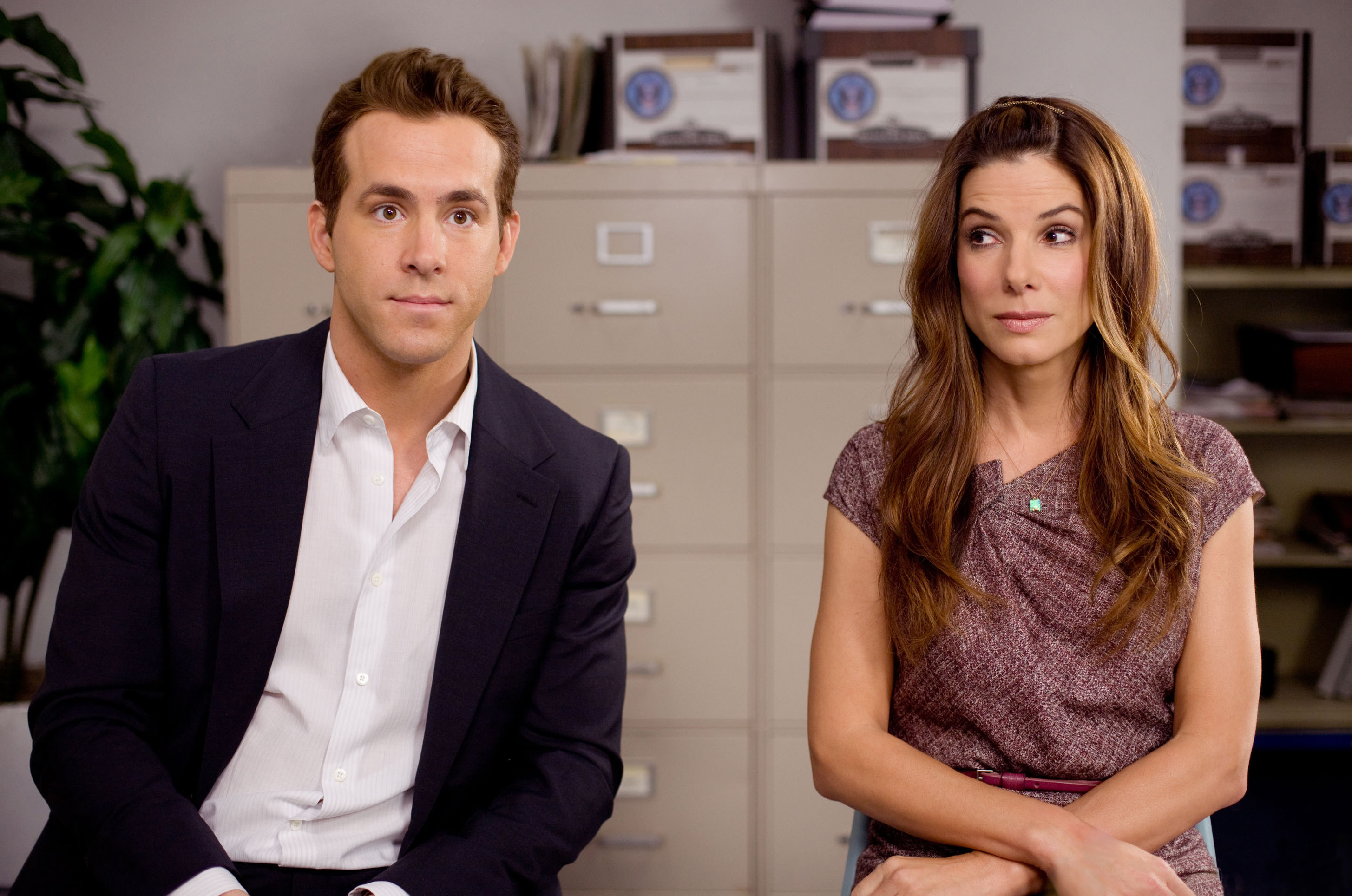 Ryan Reynolds and Sandra Bullock in The Proposal