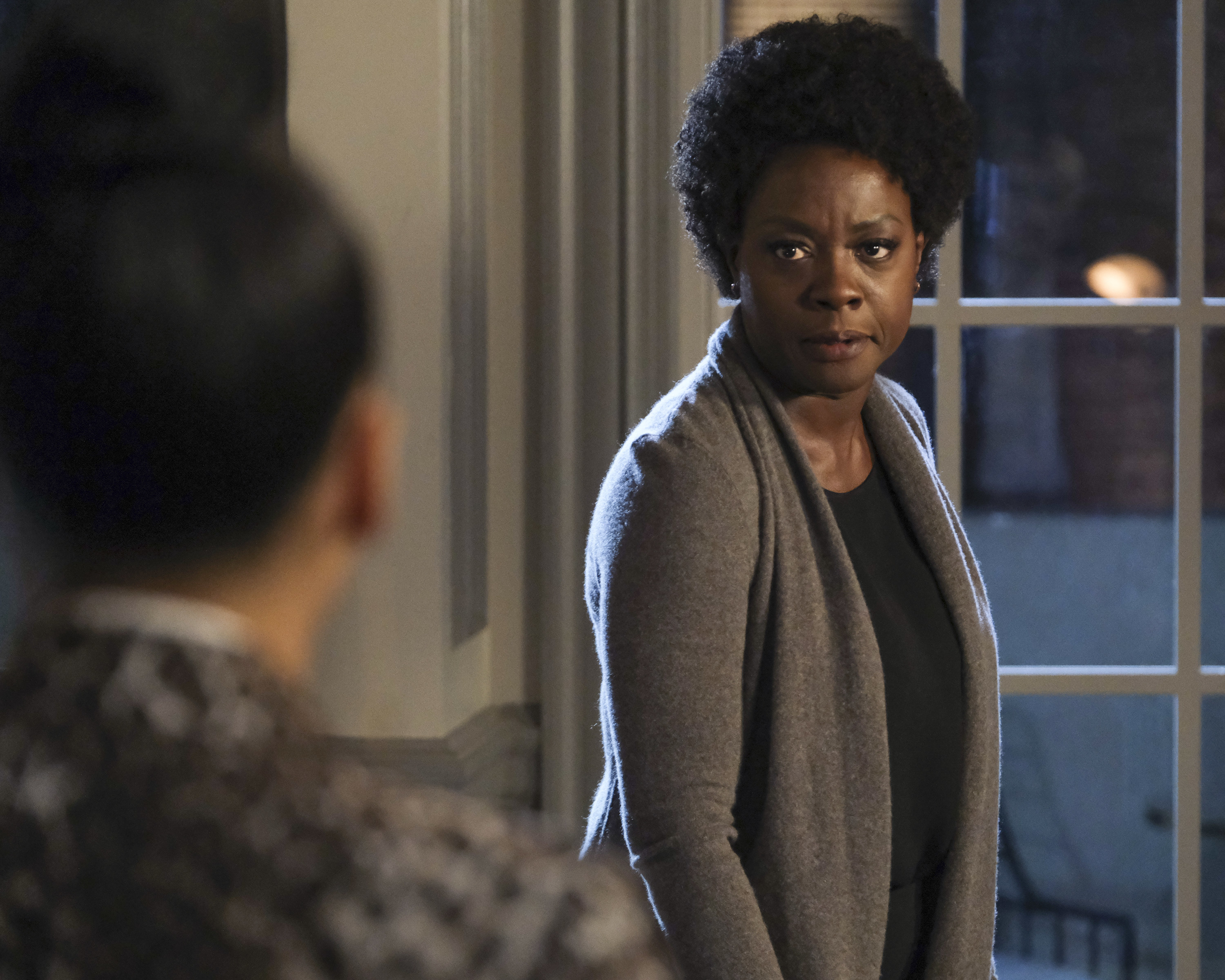 Annalise looking at someone angrily