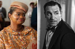 Octavia Spencer in The Help and Jean Dujardin in The Artist