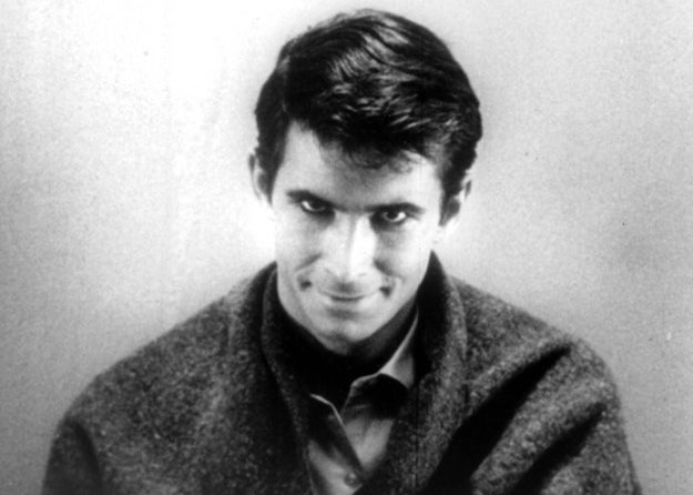 Norman Bates staring at the camera