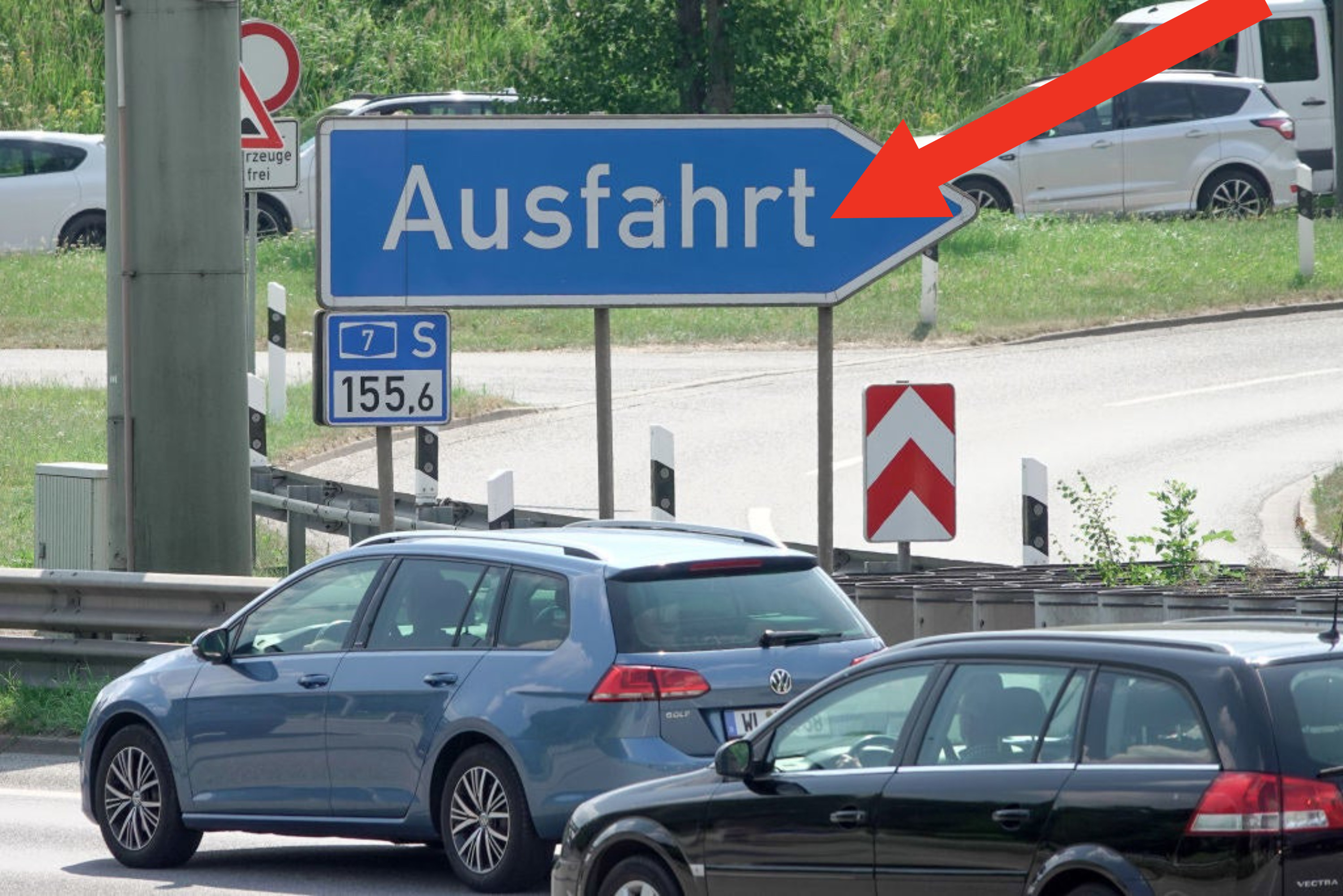 A German exit sign.