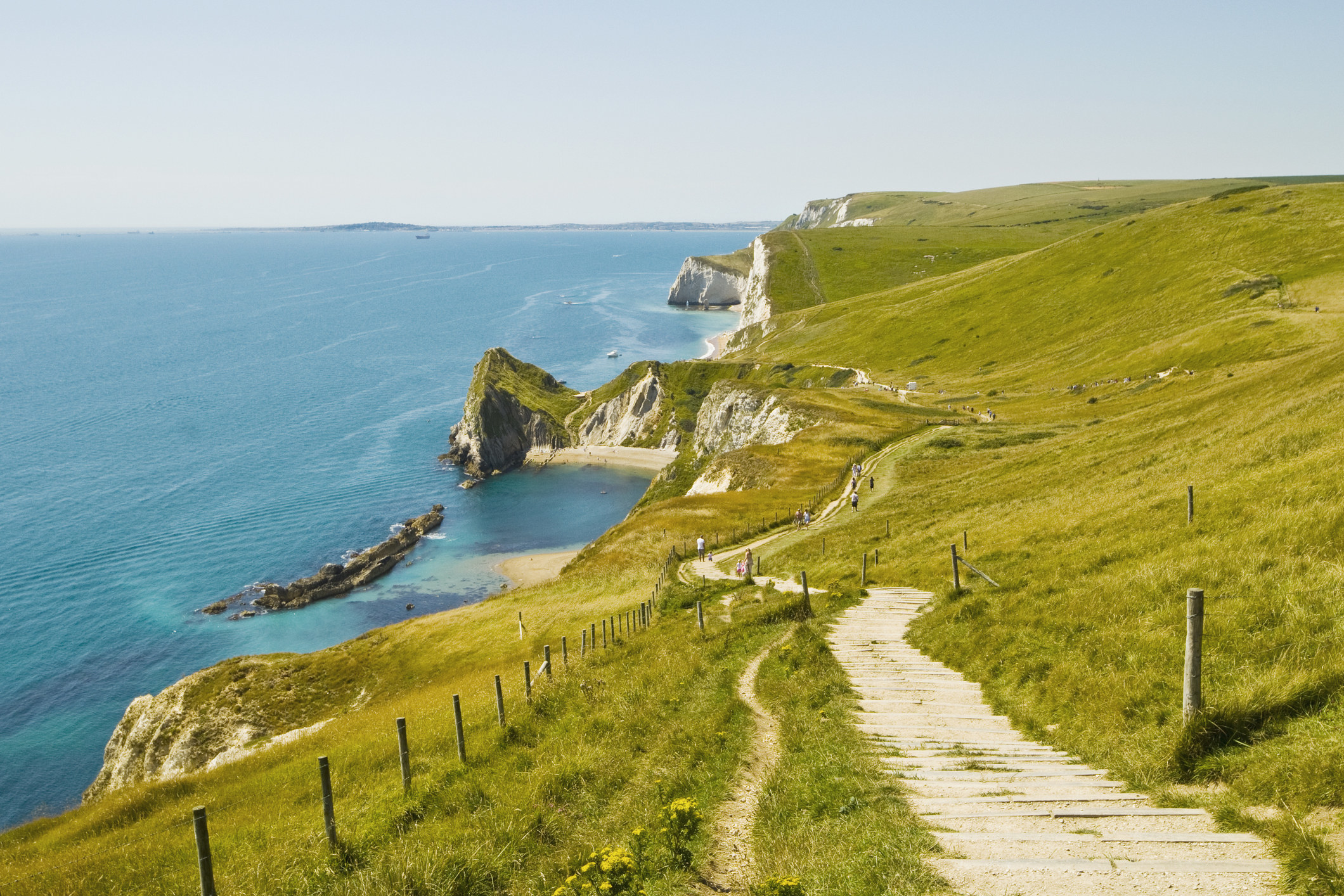 Coastline of Jurassic Coast in Dorset