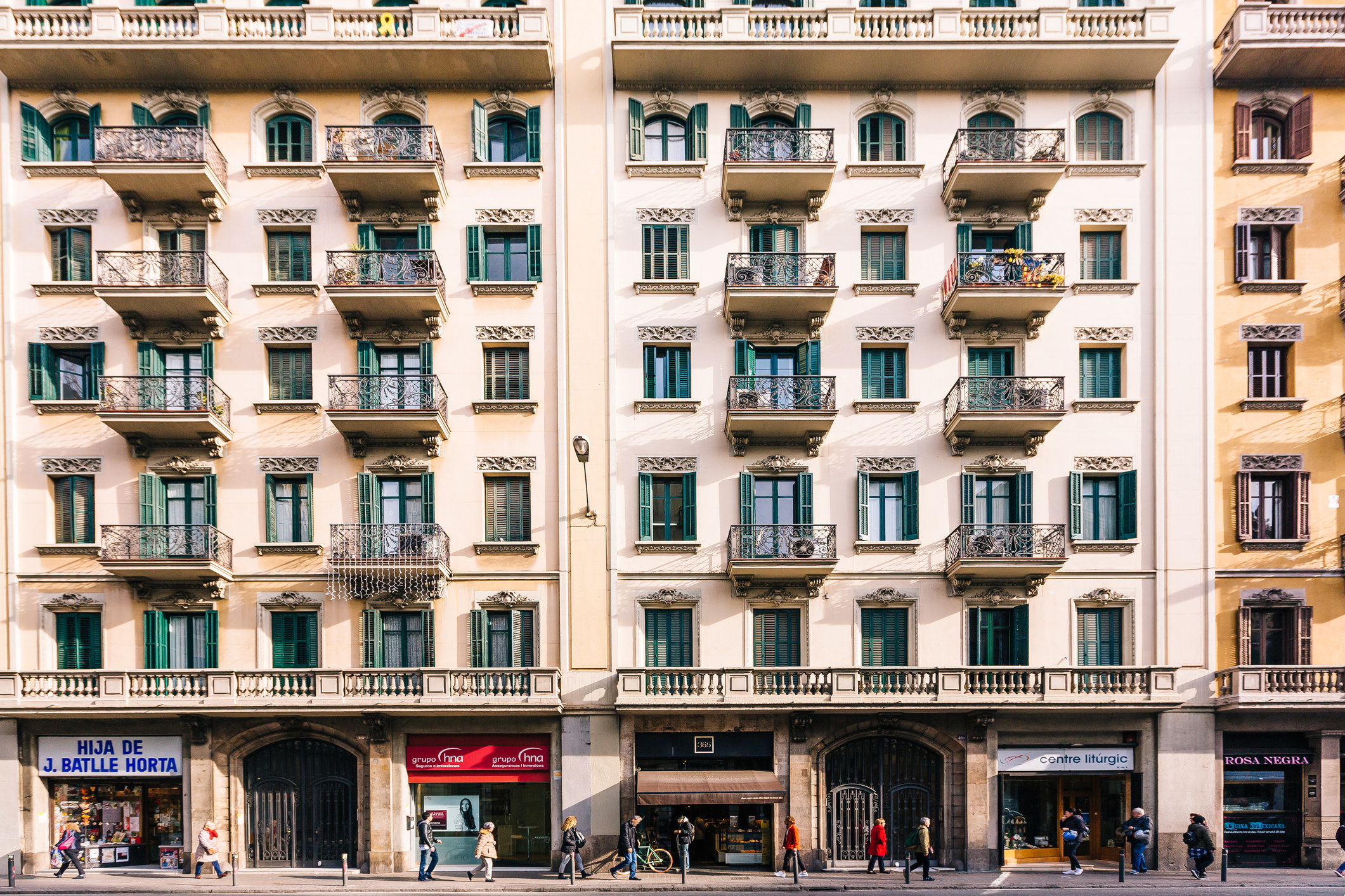 A building façade in Spain.