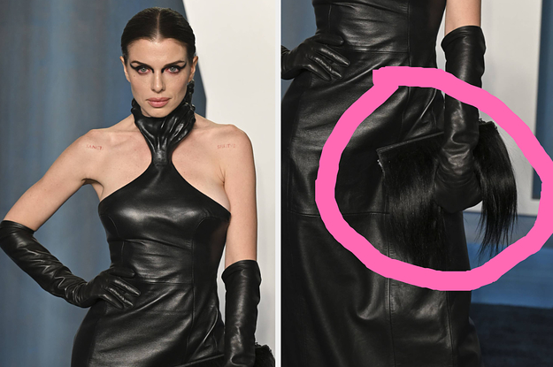 We All Missed A Strange Oscars After-Party Detail: Julia Fox's "Human Hair" Clutch