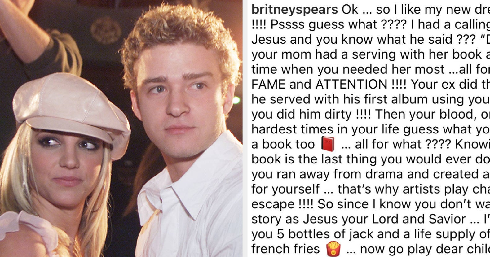 Britney Spears Says Justin Timberlake Used Her for 'Fame,' 'Attention