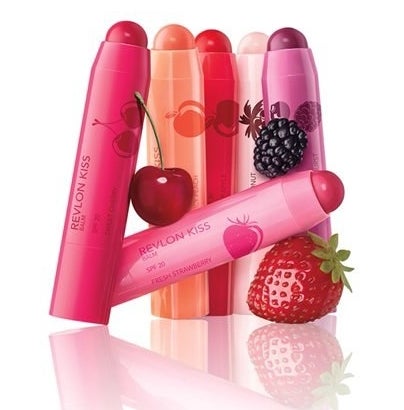 the lip balms in bright fruity colors