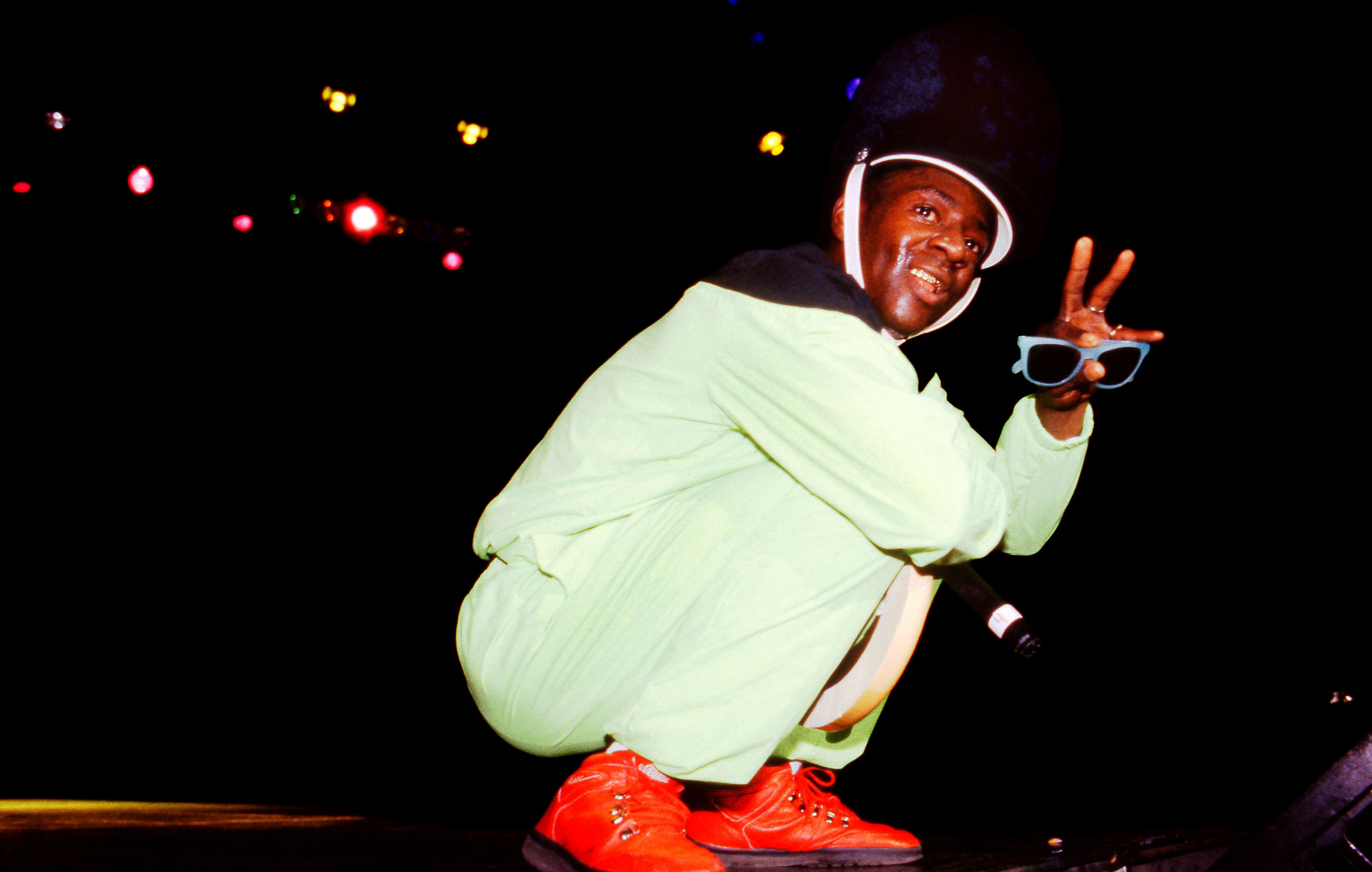 Flavor Flav performs in Milwaukee in November 1991
