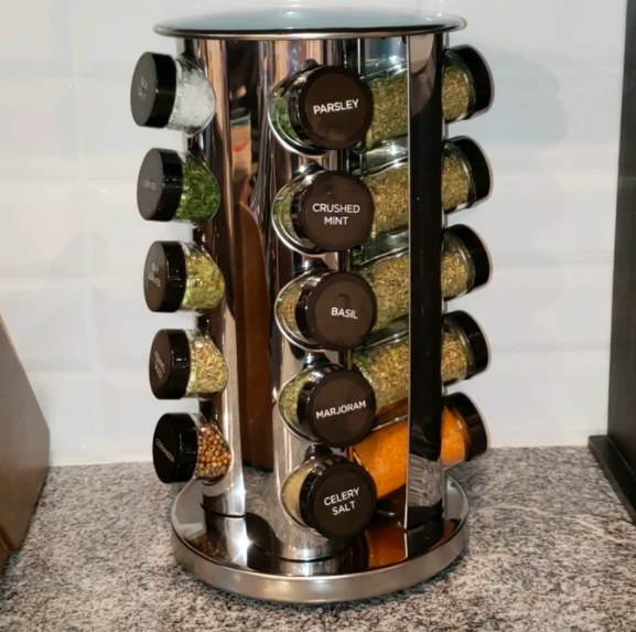 Review photo of the spice jar rack and set