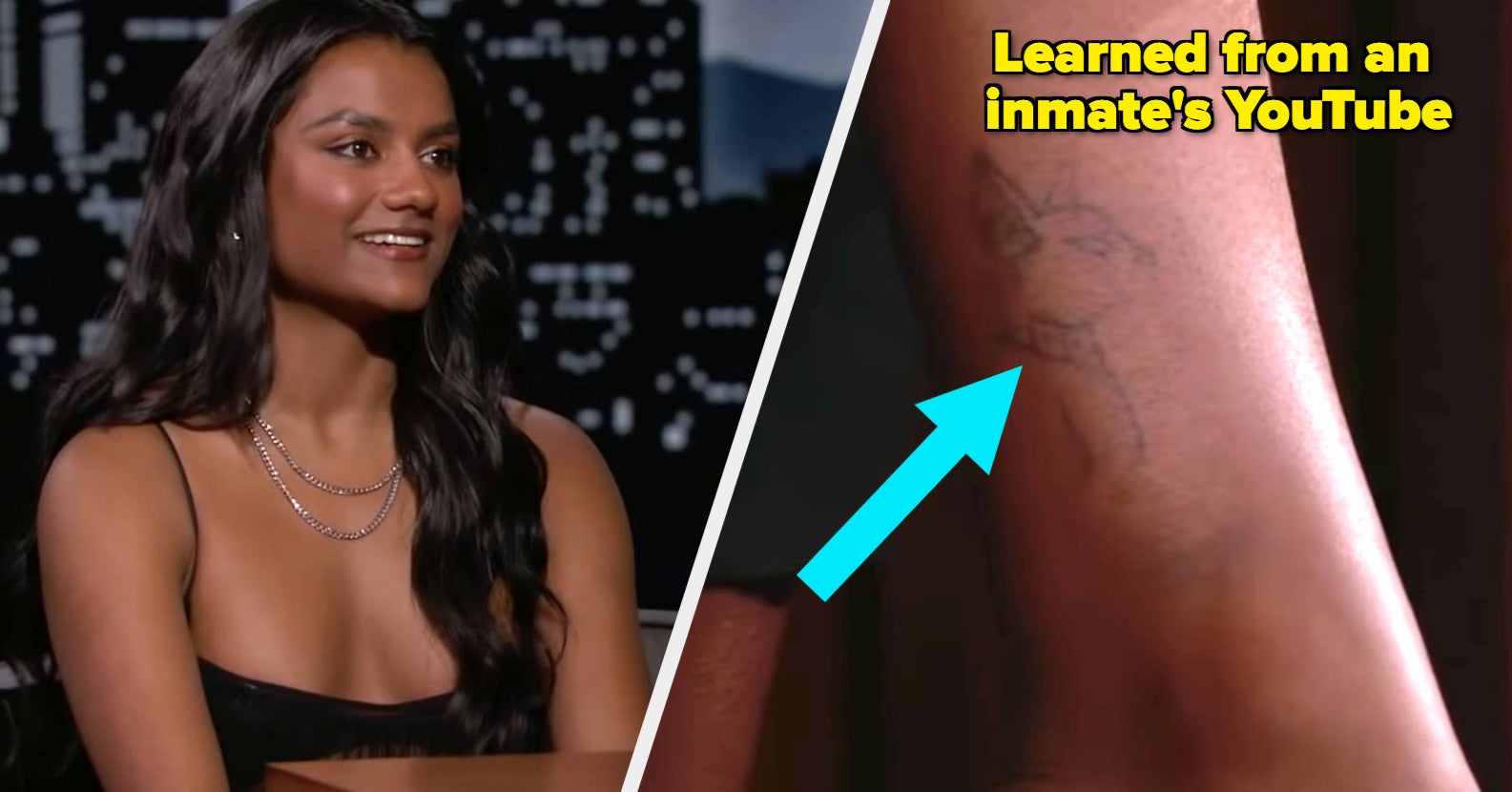 "Bridgerton" Star Simone Ashley Tattooed Herself And Friends After Learning How From A Prison Inmate's Tutorial