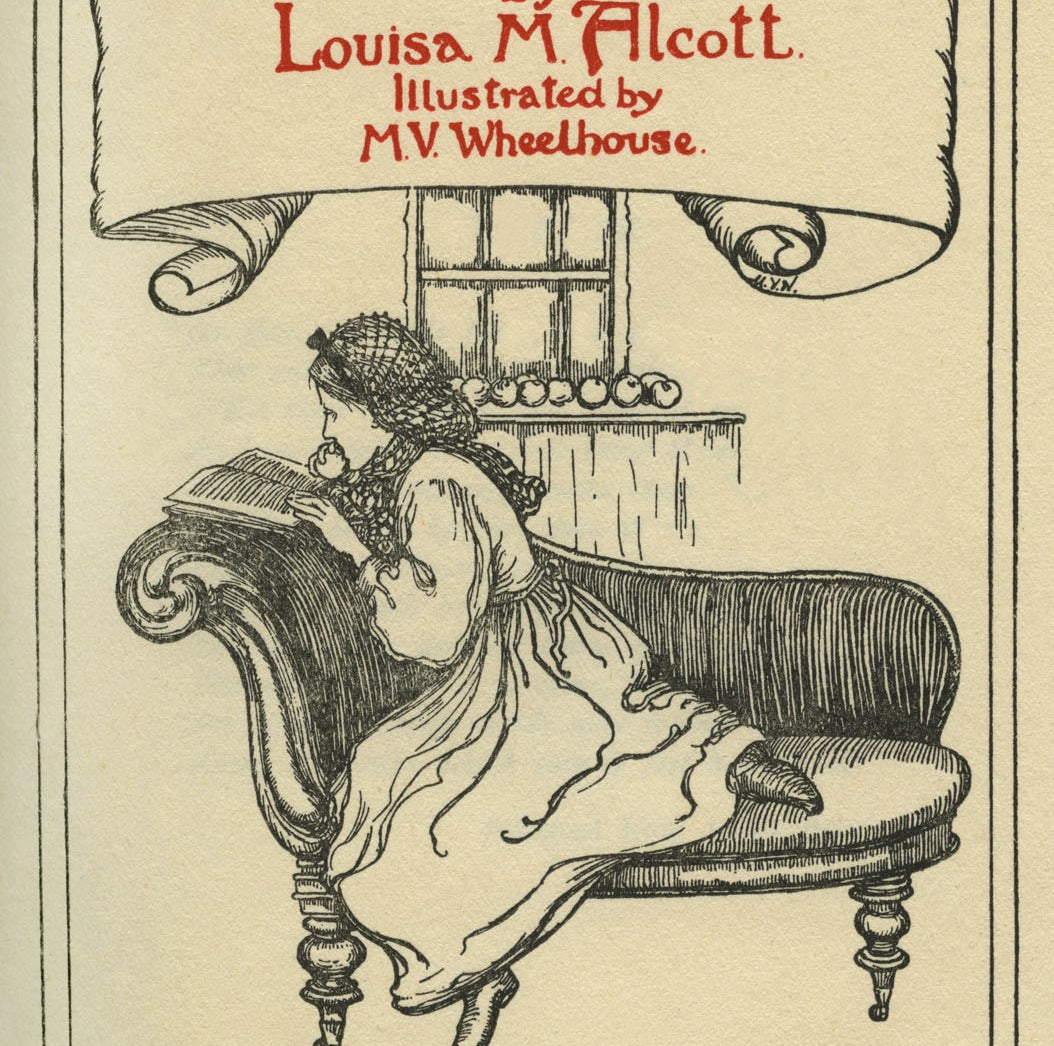 The title page of Little Women by Louisa May Alcott