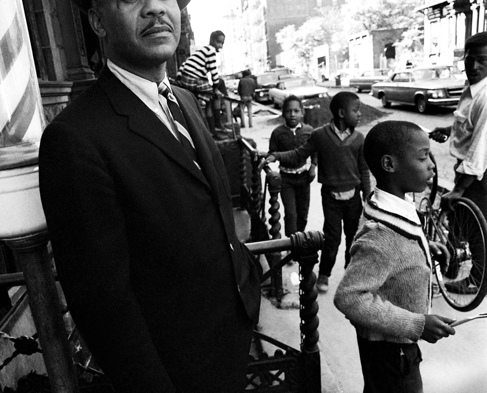 Novelist Ralph Ellison poses for a portrait in Harlem