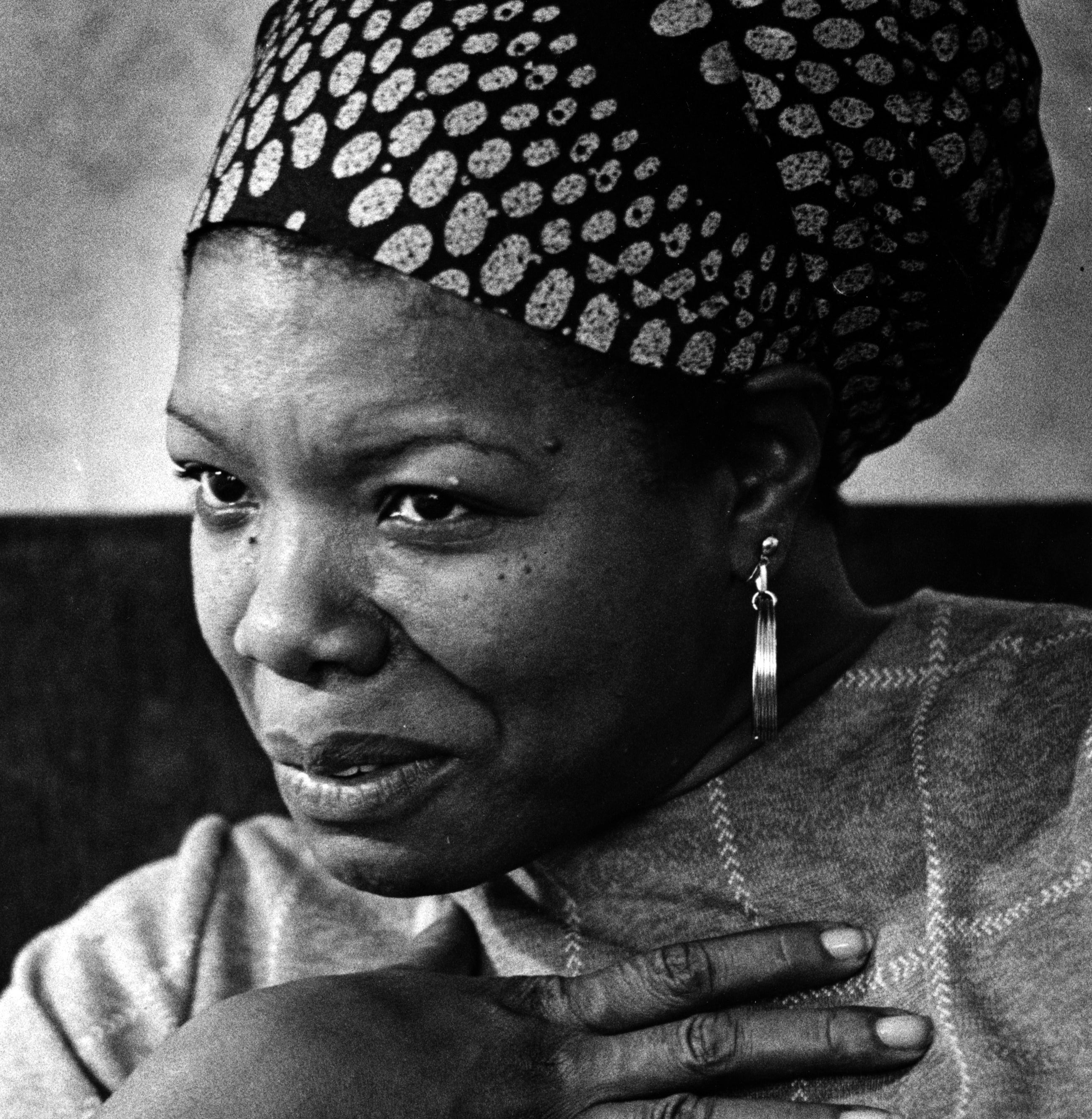 Maya Angelou poses for a portrait during an interview