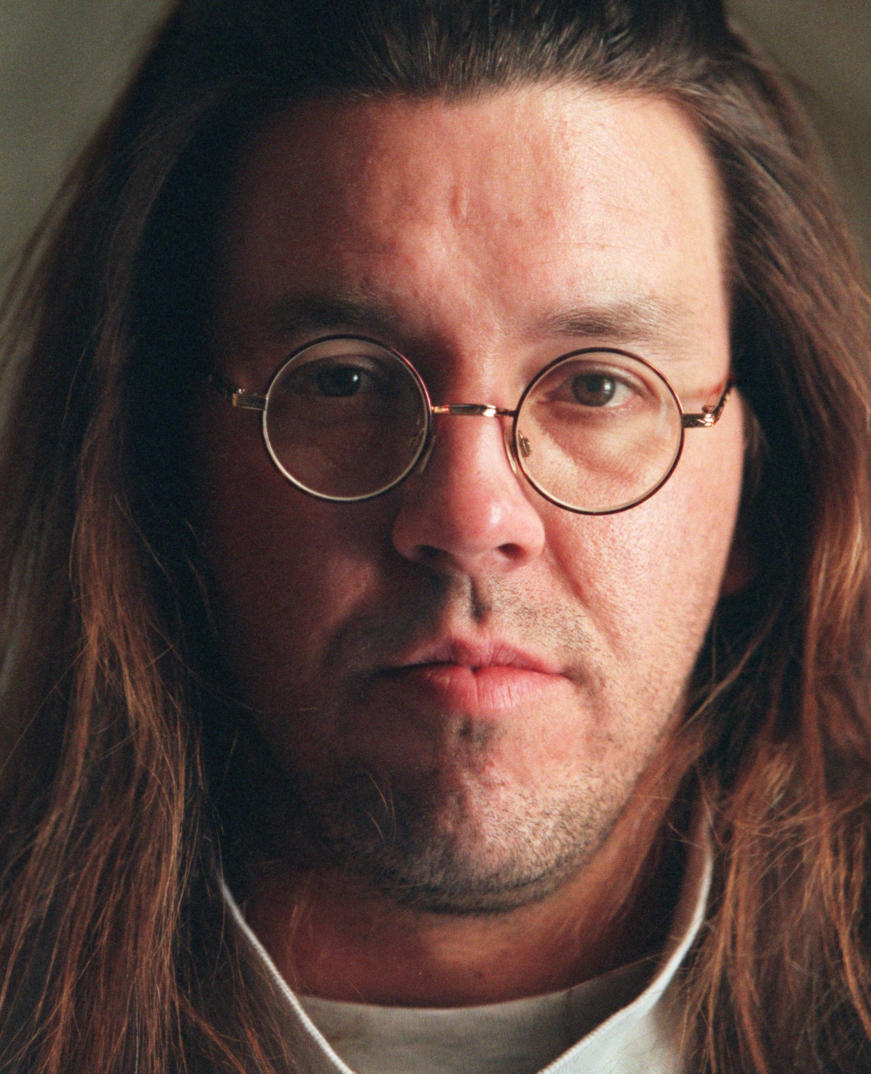 A close up picture of David Foster Wallace, author of Infinite Jest