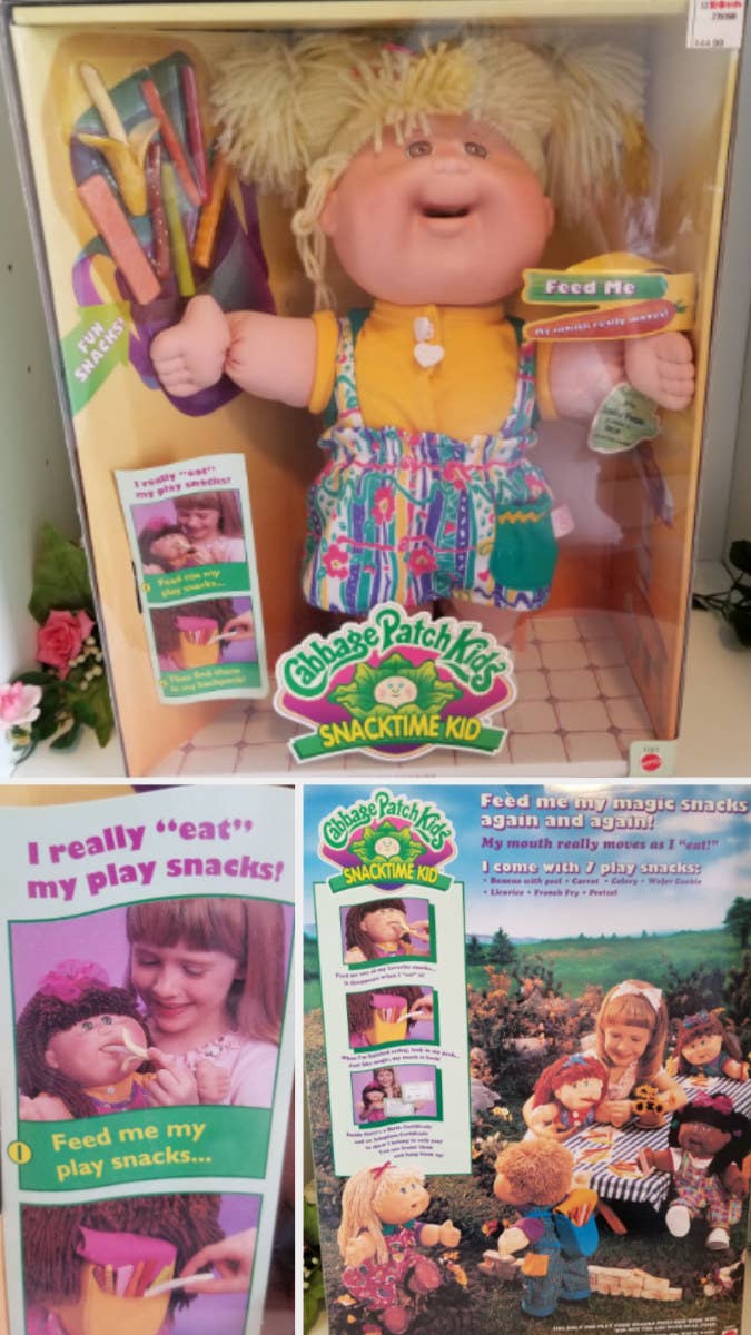 A Cabbage Patch Snack Time Doll in its original packaging