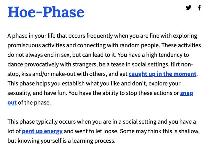 Definition of the term &quot;hoe-phase&quot;
