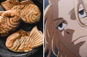 An animator is on the right with a plate of treats on the left