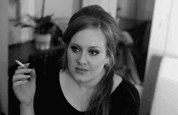 Adele smoking a cigarette in the &quot;rumour has it&quot; video