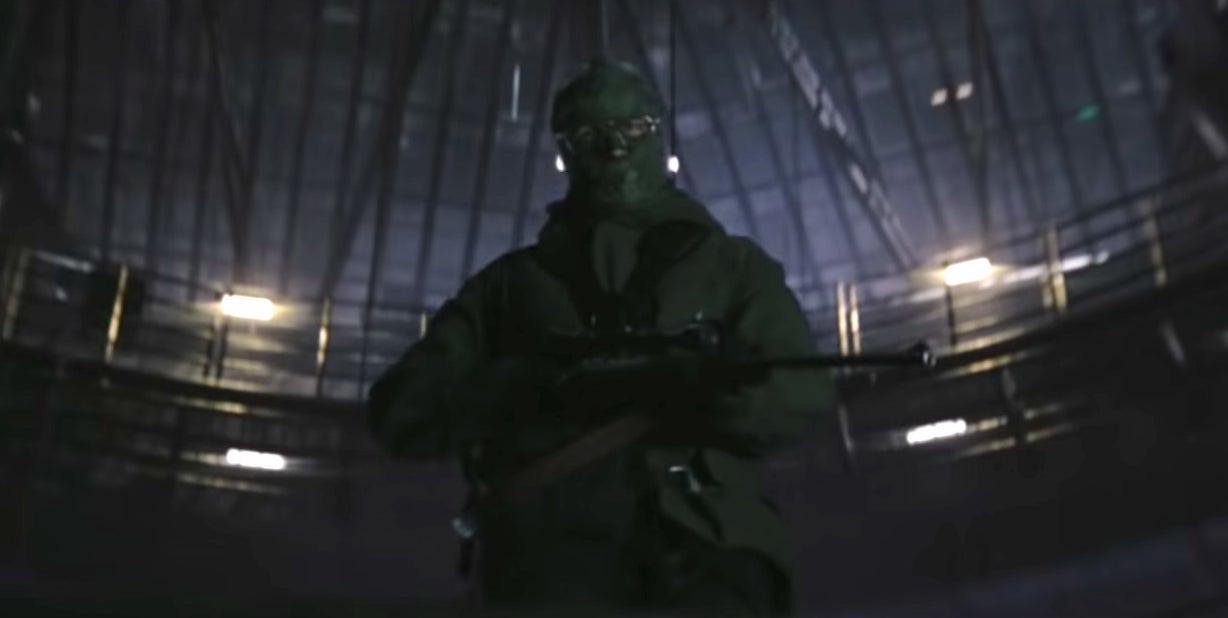 A gunman dressed as the Riddler in &quot;The Batman&quot;