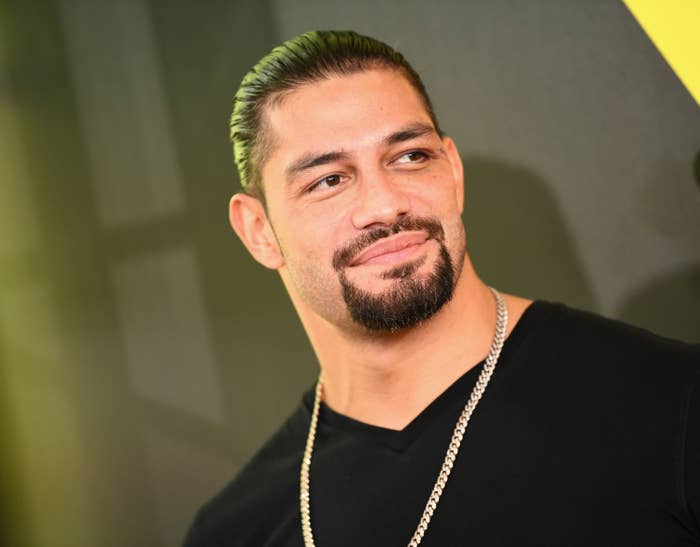 Roman Reigns smiling