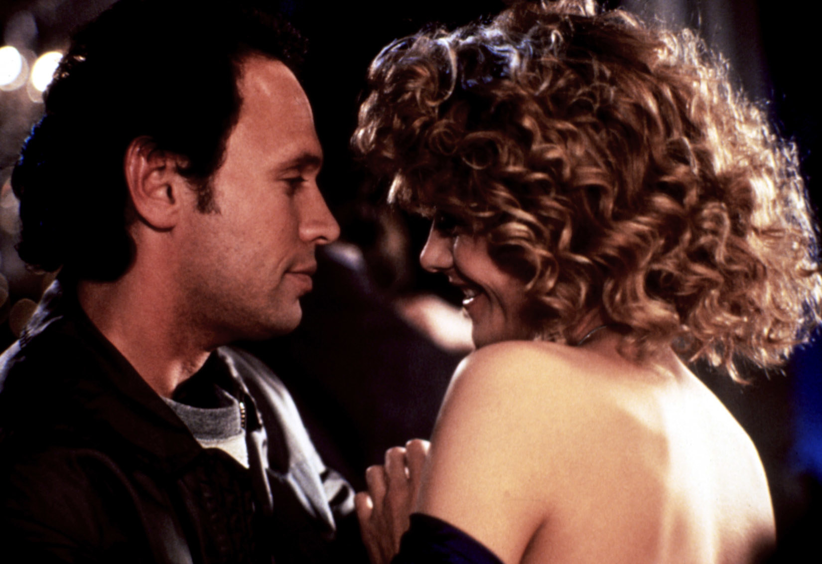 Billy Crystal and Meg Ryan looking at each other and smiling