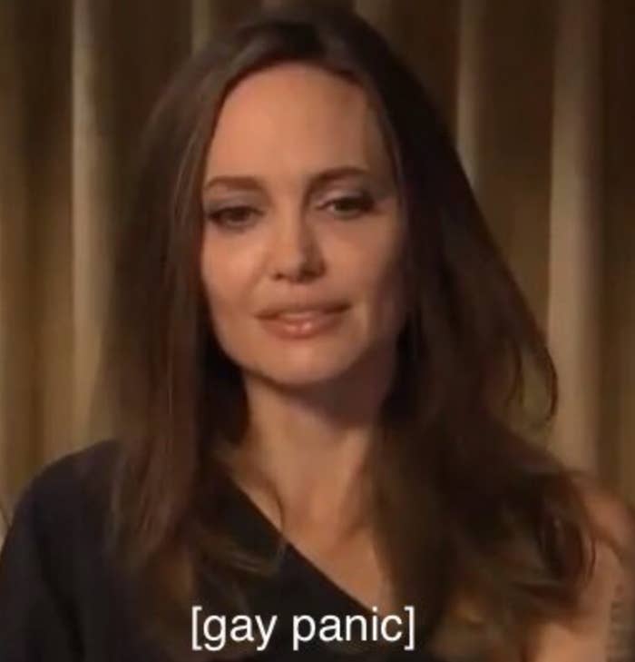 Angelina Jolie "gay panic" meme