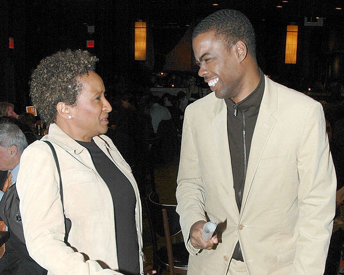 Wanda Sykes and Chris Rock talking