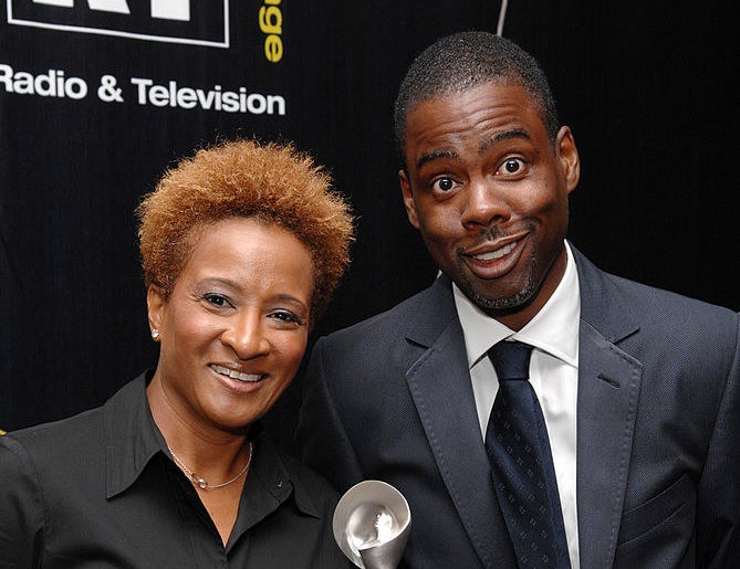 Wanda Sykes and Chris Rock at an event