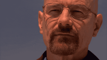 a gif of walter white from breaking bad saying you&#x27;re goddamn right