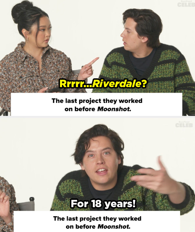 Lana guessed Riverdale to which Cole responded &quot;For 18 years!&quot;