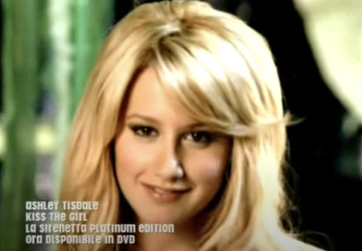 Ashley Tisdale Kiss the Girl music video