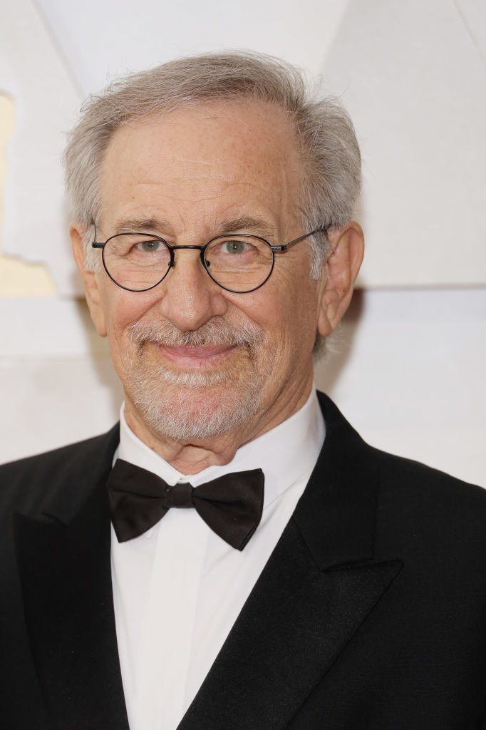 Steven Spielberg smiling and wearing a tux
