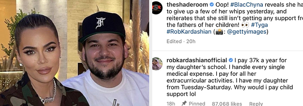 Khloe Kardashian sides with brother Rob after Blac Chyna claims