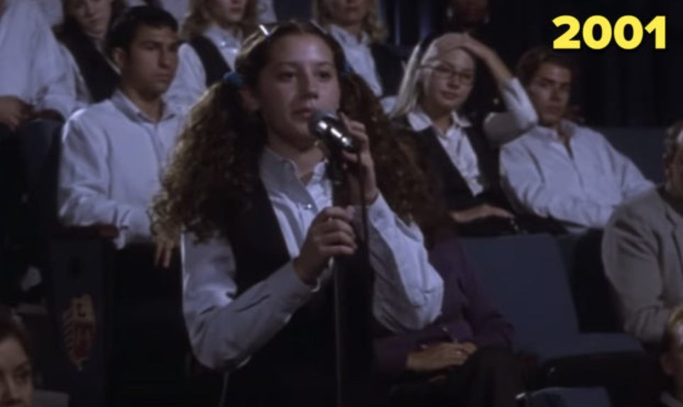 Ashley Tisdale at a school assembly in &quot;Donnie Darko&quot;