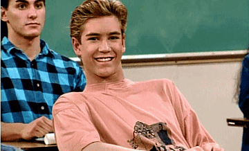 Zack Morris from saved by the bell